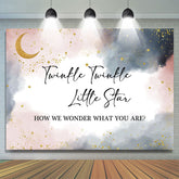 Aquarell Gold Funkeln Stern Babydusche Hintergrund